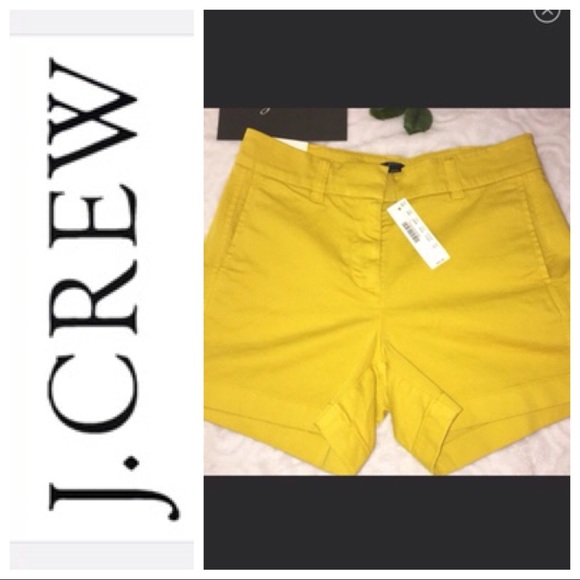 J. Crew Pants - J. Crew mustard yellow chino shorts NWT